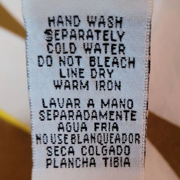 Vtg 80's Retro 70's Mod Geometric Print A-line Full Midi Skirt Brown Yellow Sz L - Picture 9 of 9